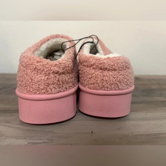 Love 83 Little & Big Girls Teddy Sherpa Scuff Platform Slipper, Size 12, NWT - Picture 9 of 9